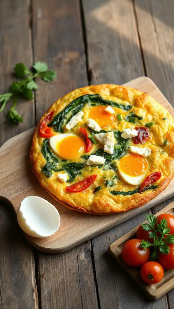 savory egg frittata recipe