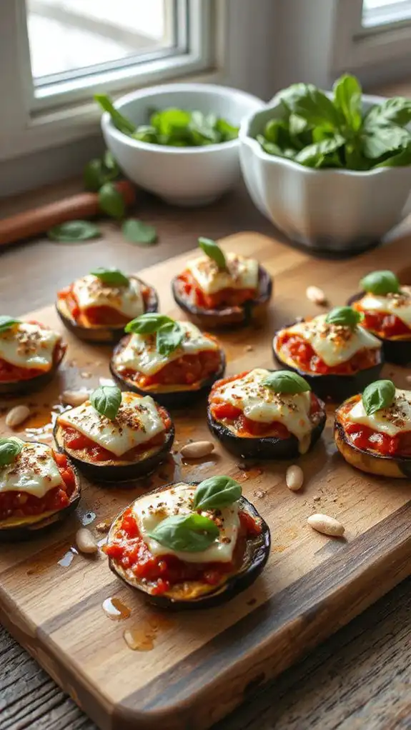 savory eggplant cheese appetizer