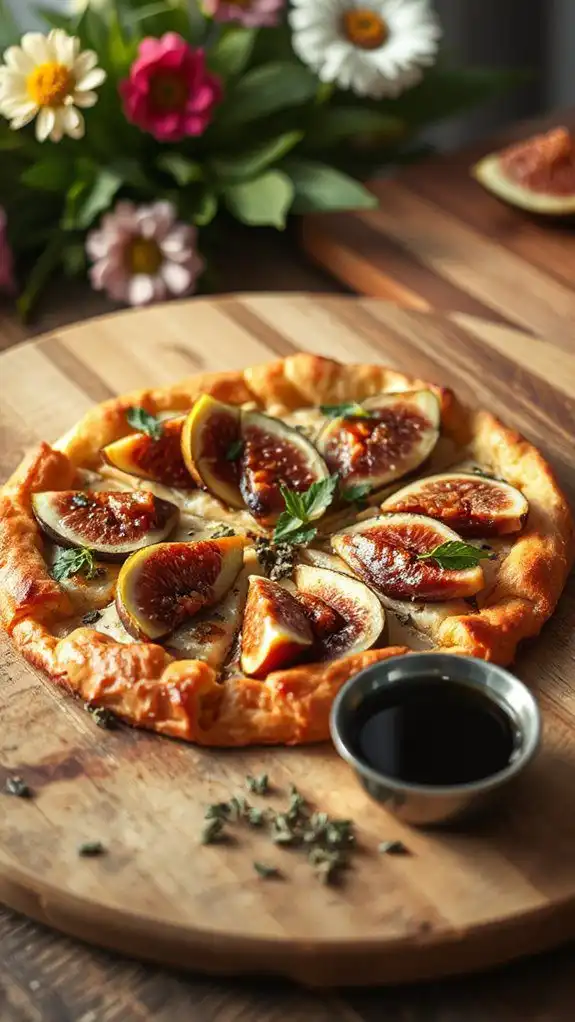 savory fig goat cheese tart