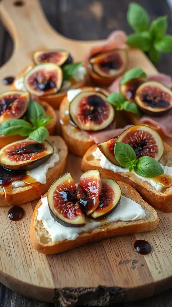 savory fig prosciutto appetizer