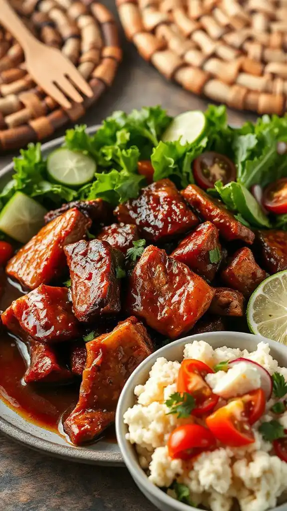 savory filipino pork dish