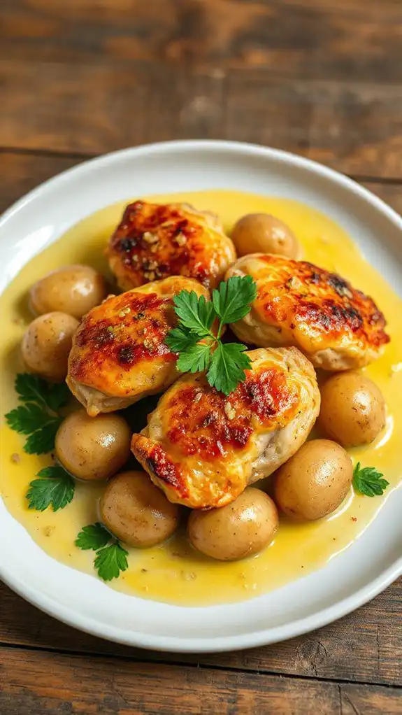 savory garlic butter dish