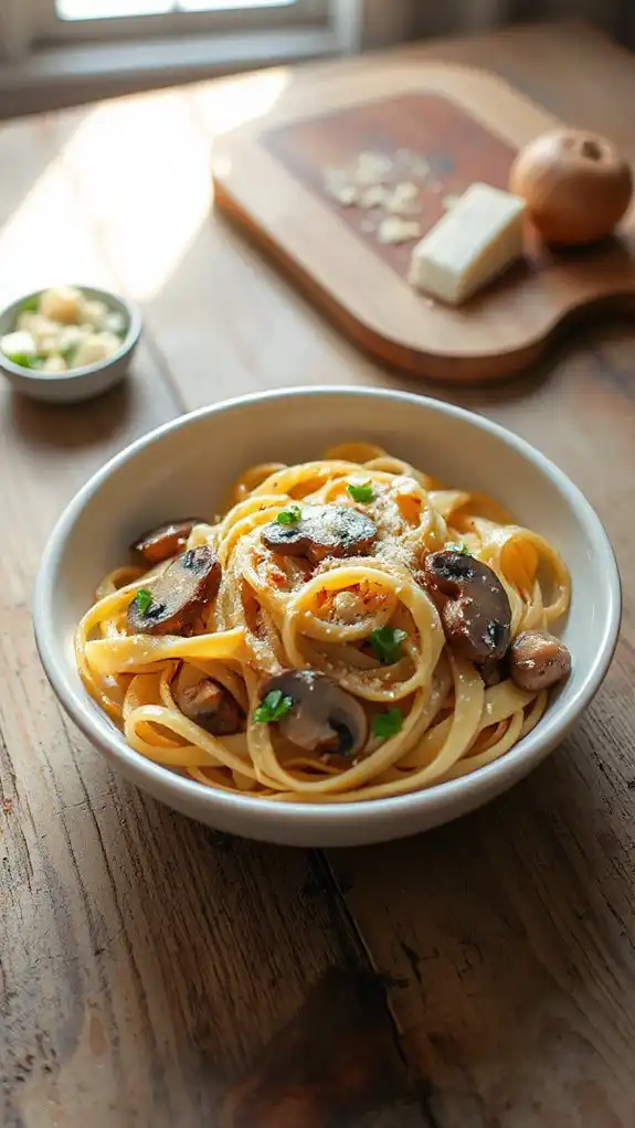 savory garlic butter pasta