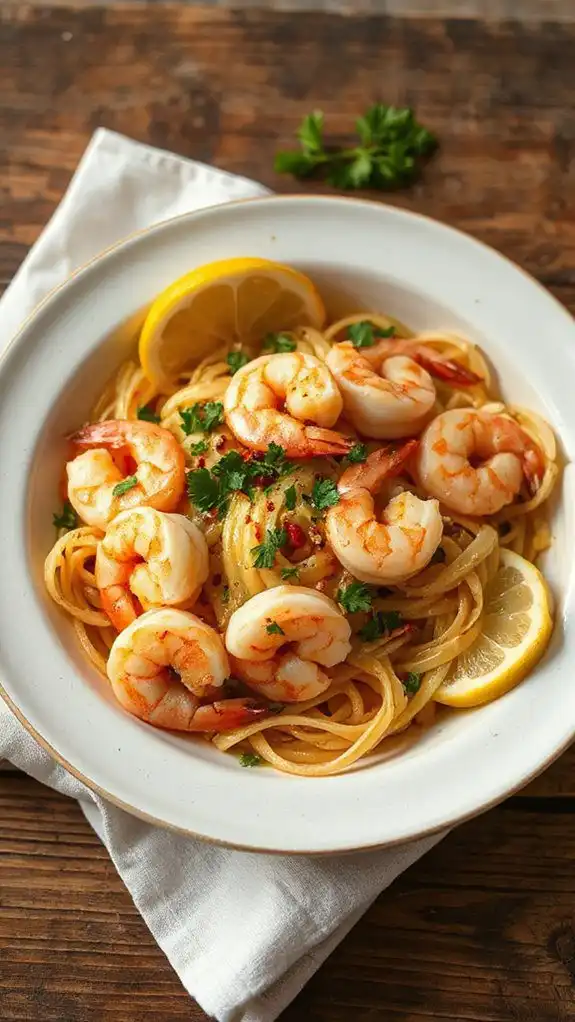 savory garlic butter shrimp