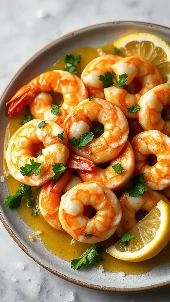 savory garlic butter shrimp