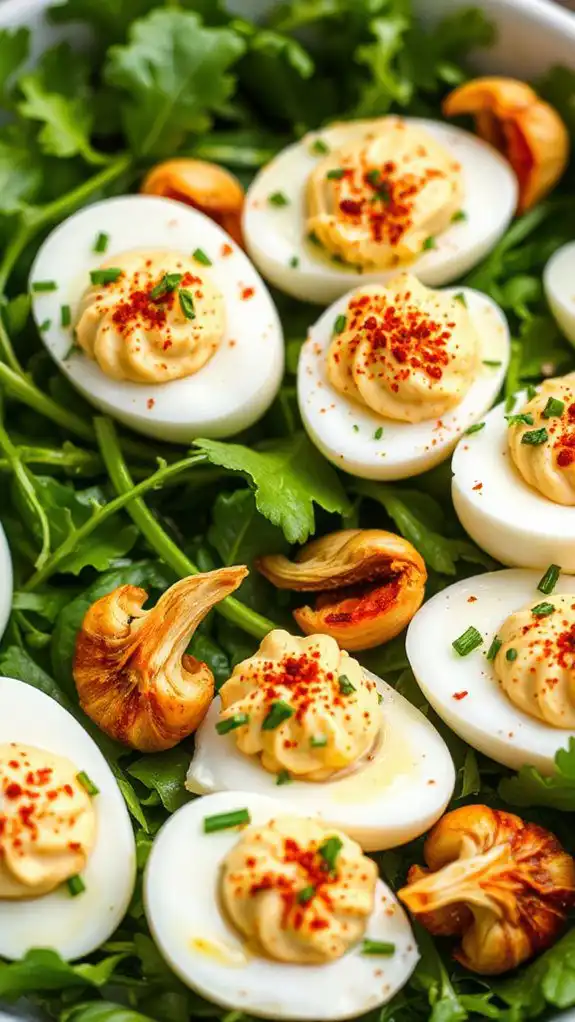 savory garlic herb eggs