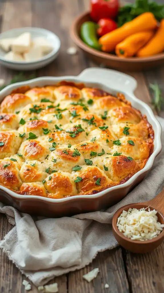 savory garlic herb pudding