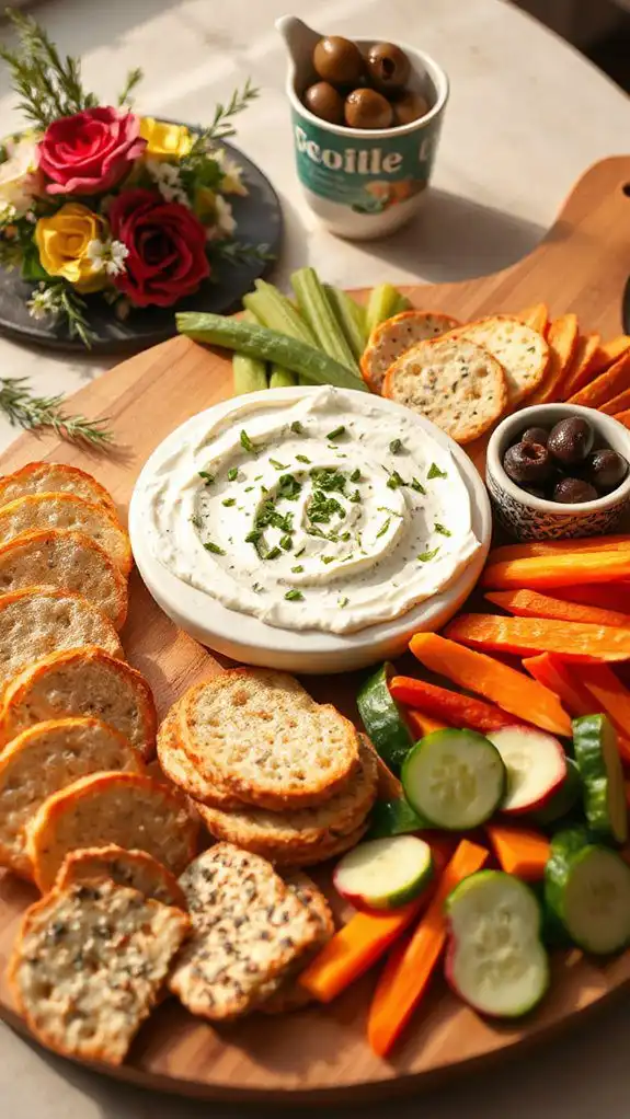 savory garlic herb spread