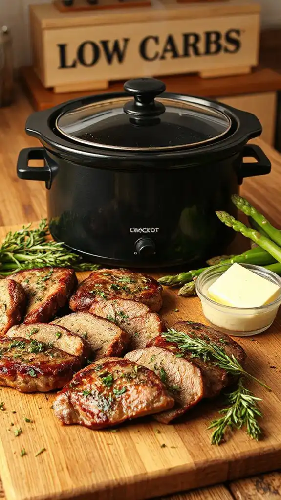 savory garlic herb steak
