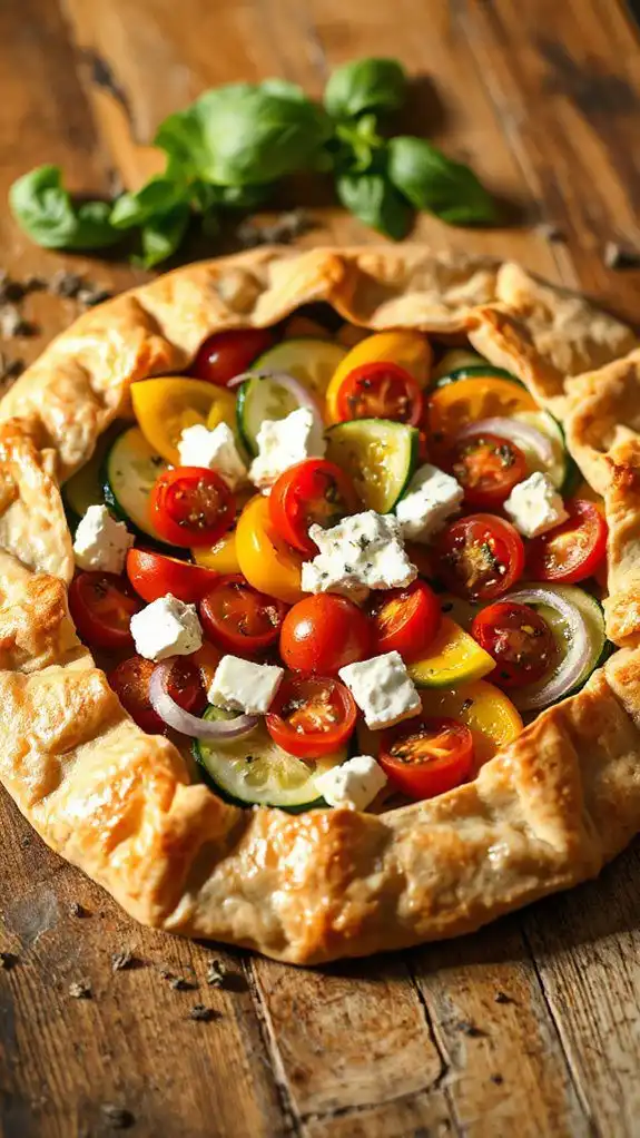 savory goat cheese galette savory goat cheese galette