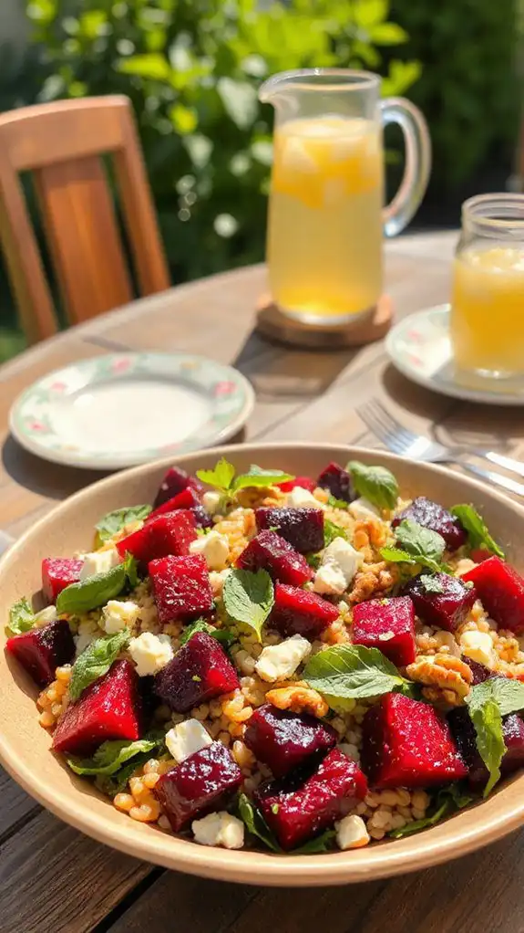 savory grain and vegetable salad