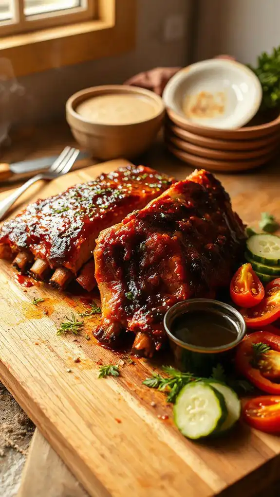 savory grilled beef ribs