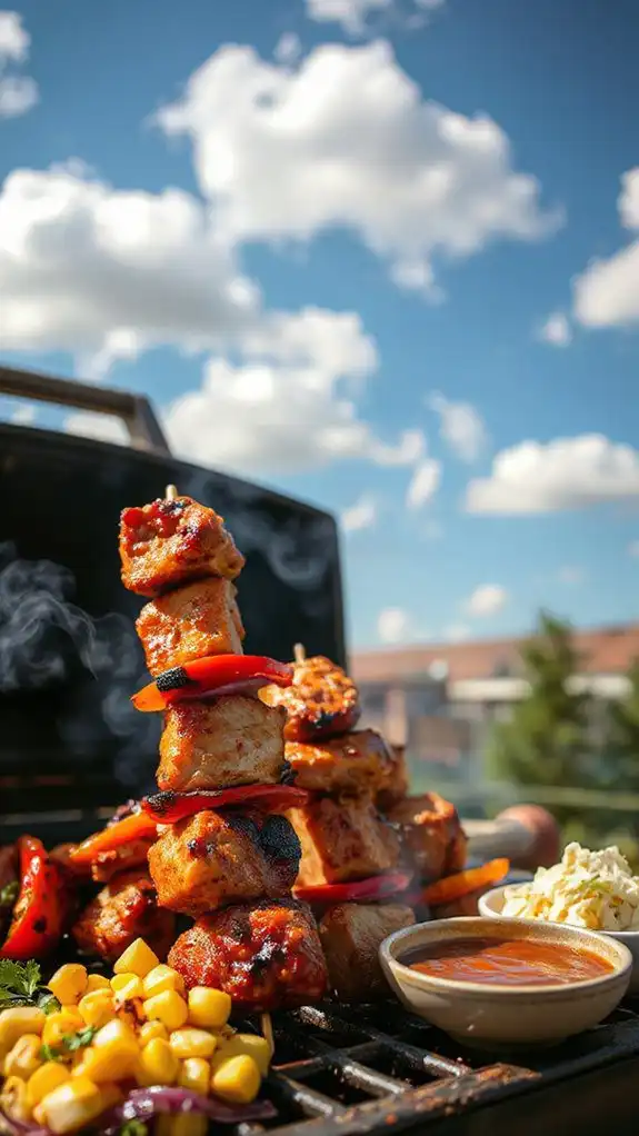 savory grilled pork skewers