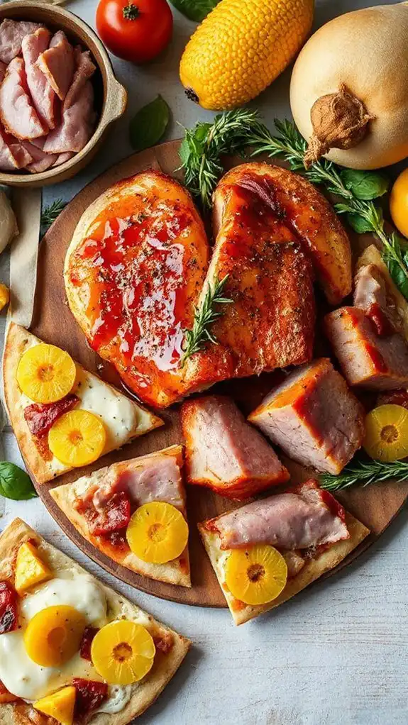 savory ham and pineapple