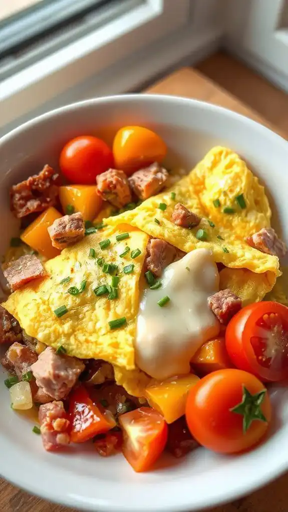 savory ham cheese omelette savory ham cheese omelette