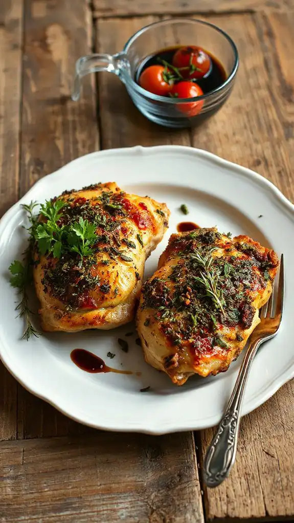 savory herb crusted chicken thighs savory herb crusted chicken thighs