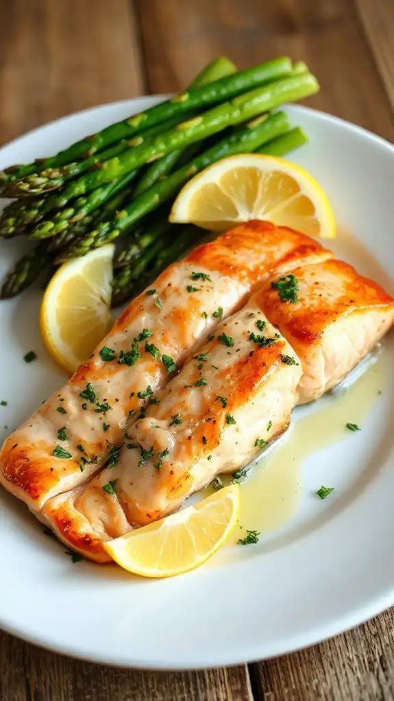 savory herb infused salmon dish