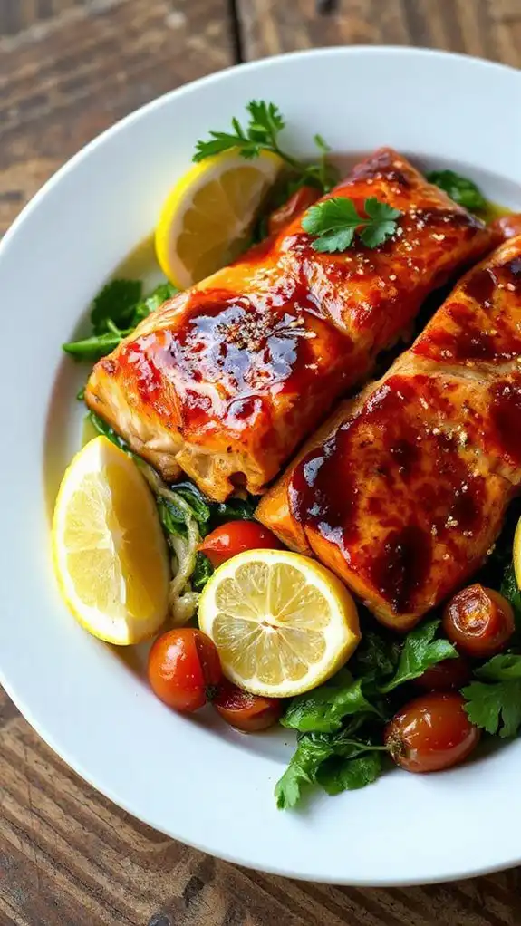 savory honey balsamic salmon