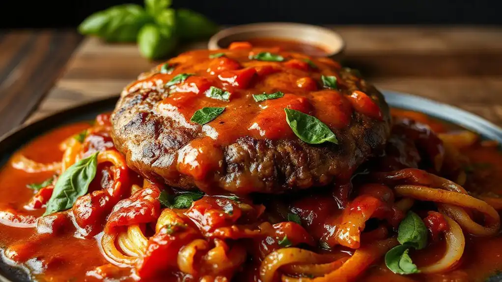 savory italian hamburger dish