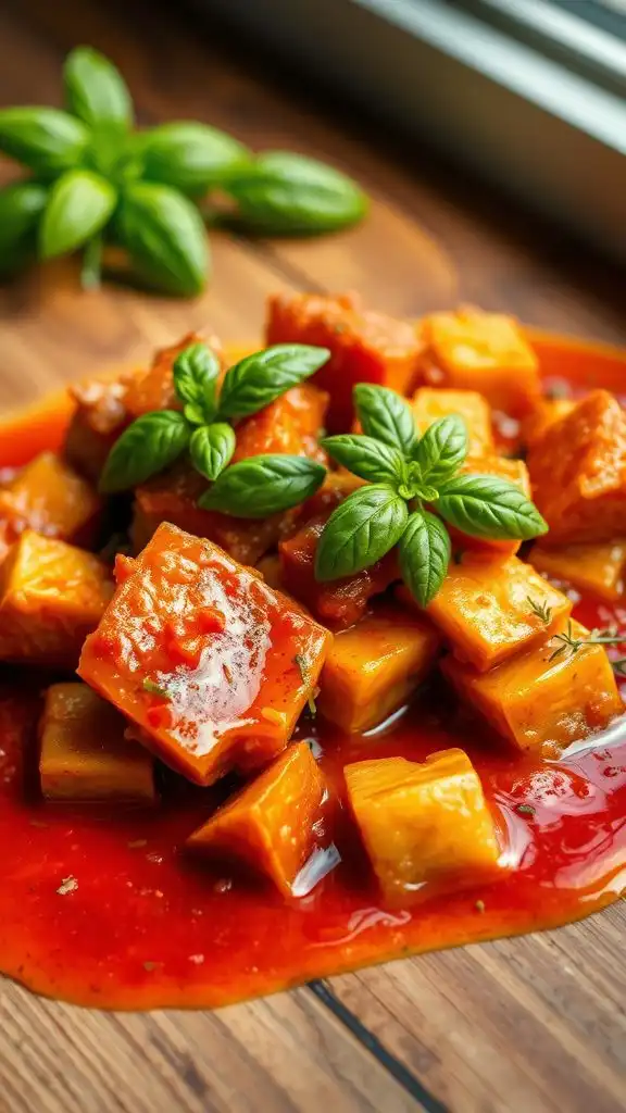 savory jackfruit with tomatoes savory jackfruit with tomatoes