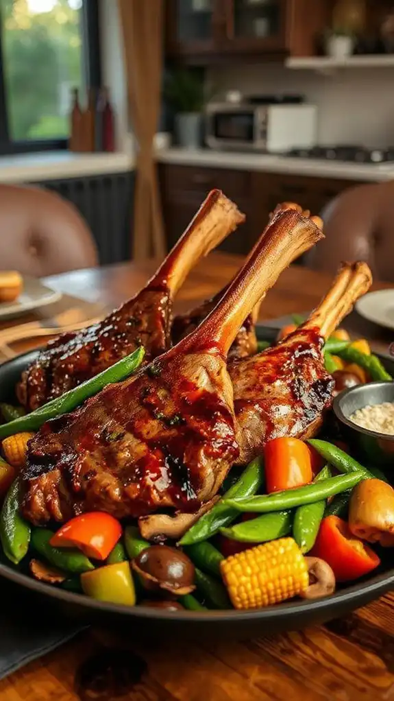 savory lamb with vegetables