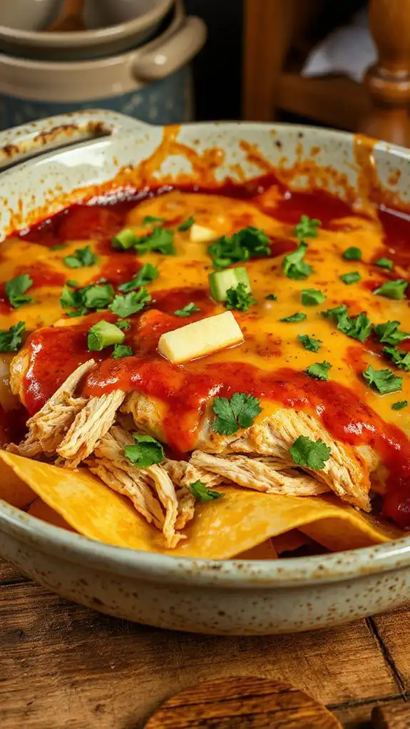 savory layered chicken dish
