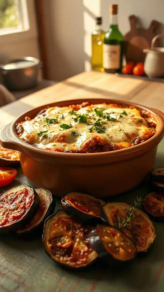 savory layered eggplant dish