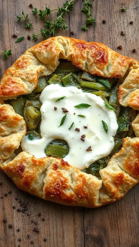 savory leek cheese pastry