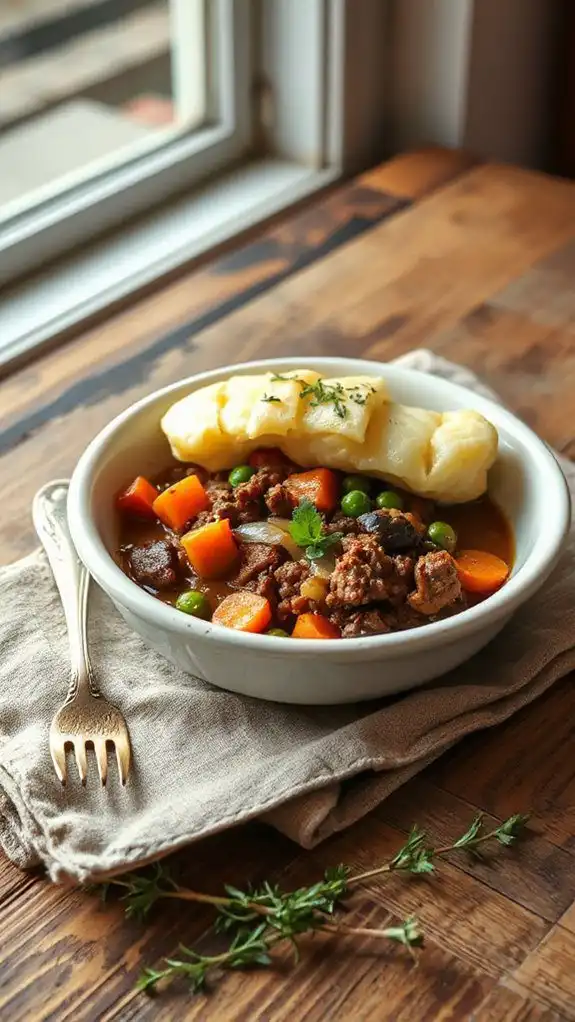 savory meat and potatoes