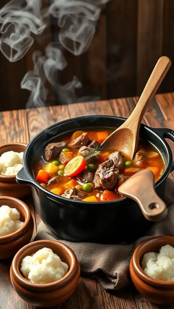 savory meat and vegetables