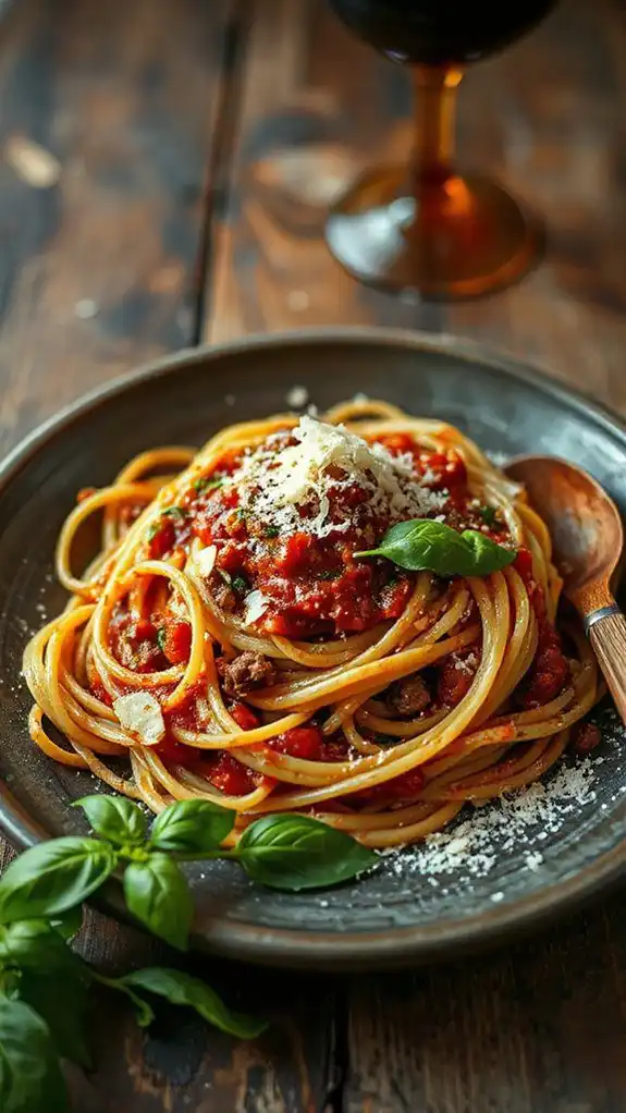 savory meat sauce pasta savory meat sauce pasta