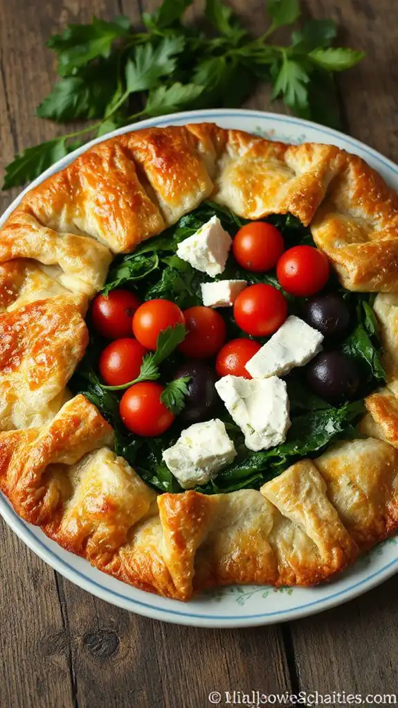 savory mediterranean chicken pastry