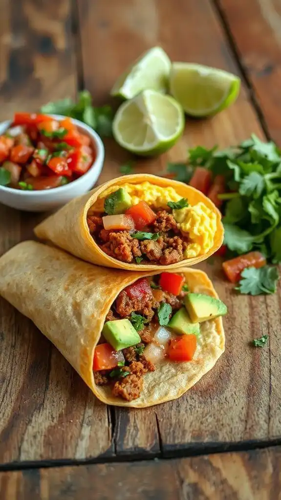 savory morning wrap delight