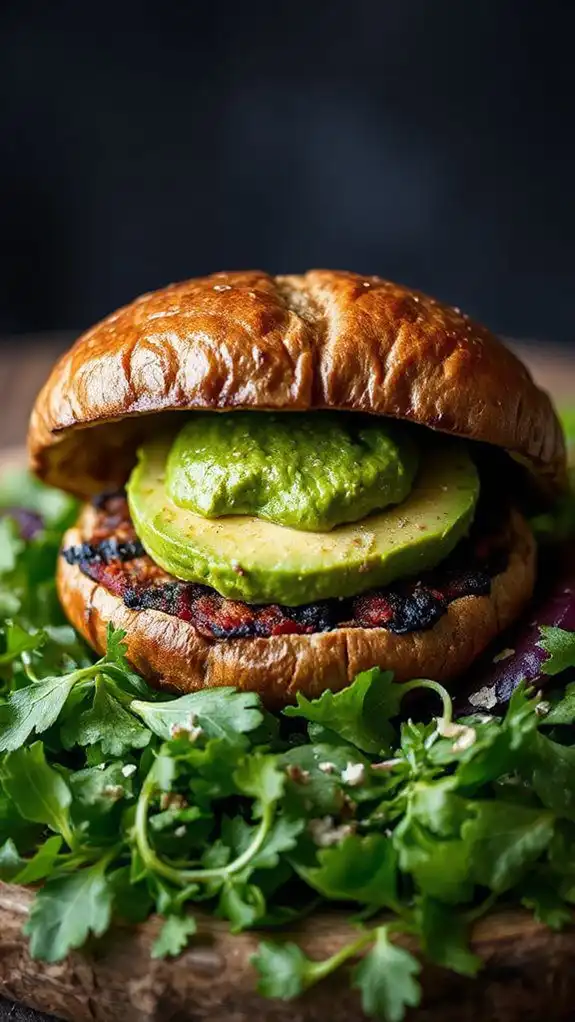 savory mushroom and avocado