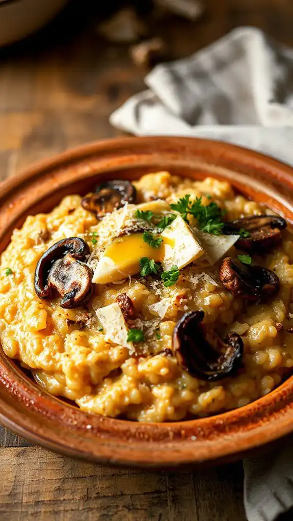 savory mushroom infused risotto savory mushroom infused risotto