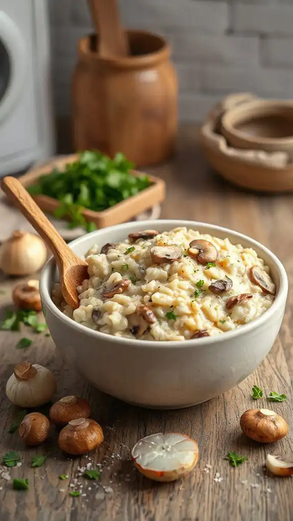 savory mushroom rice dish