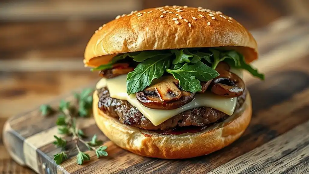 savory mushroom swiss delight