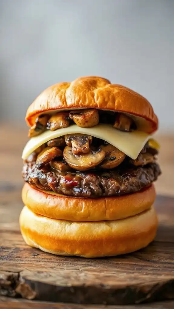 savory mushroom swiss delight