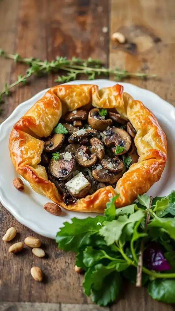 savory mushroom thyme tart