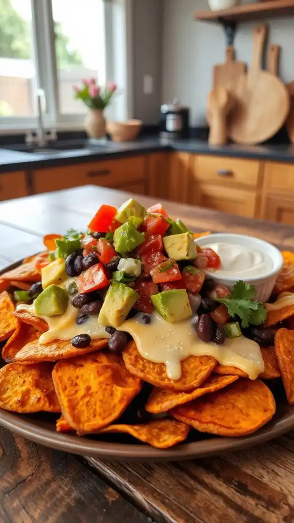 savory nachos with sweetness
