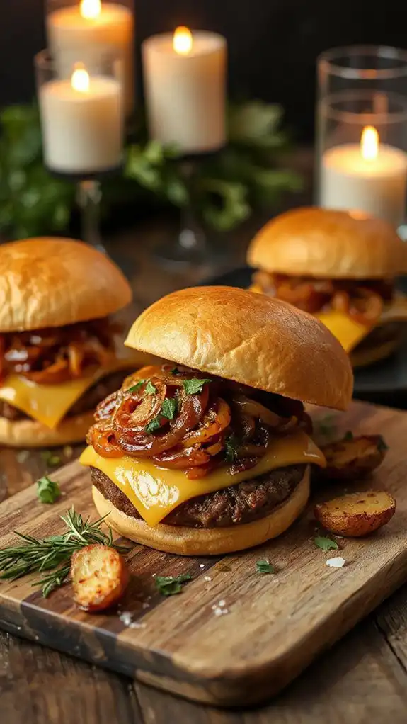 savory onion burger delight