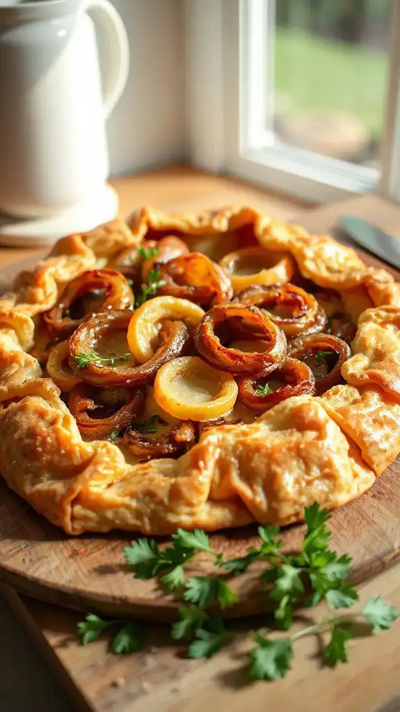 savory onion cheese pastry