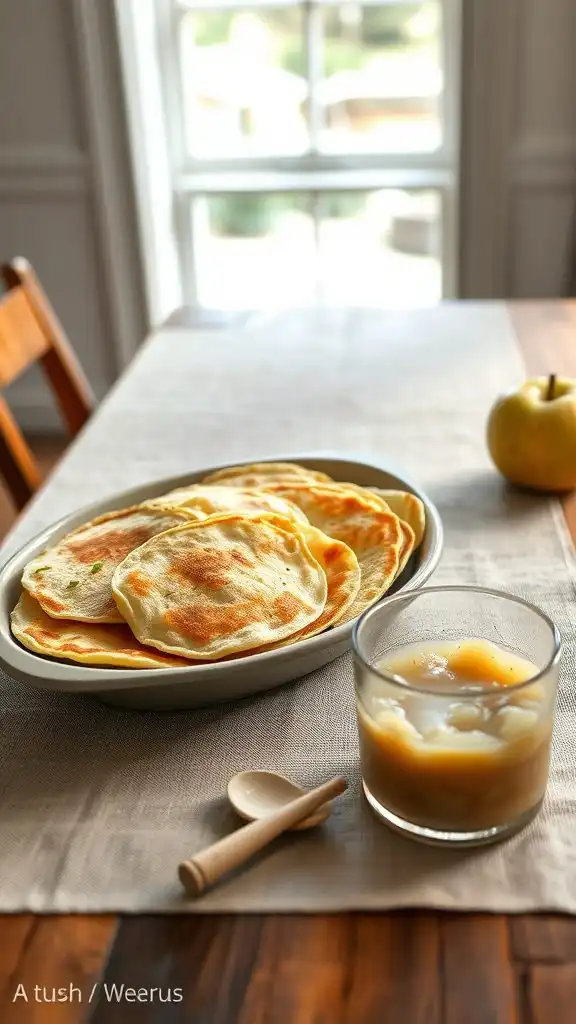 savory pancakes with applesauce savory pancakes with applesauce