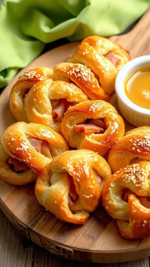 savory pastry with ham