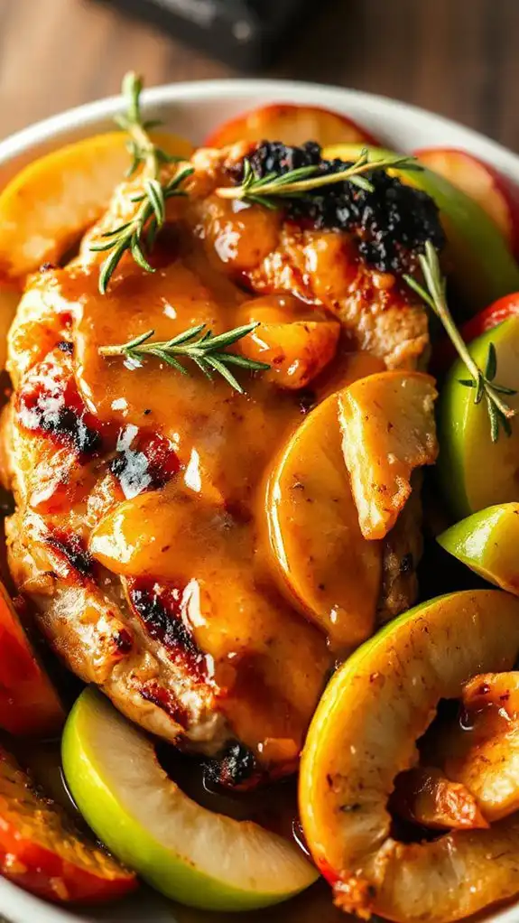 savory pork and apples