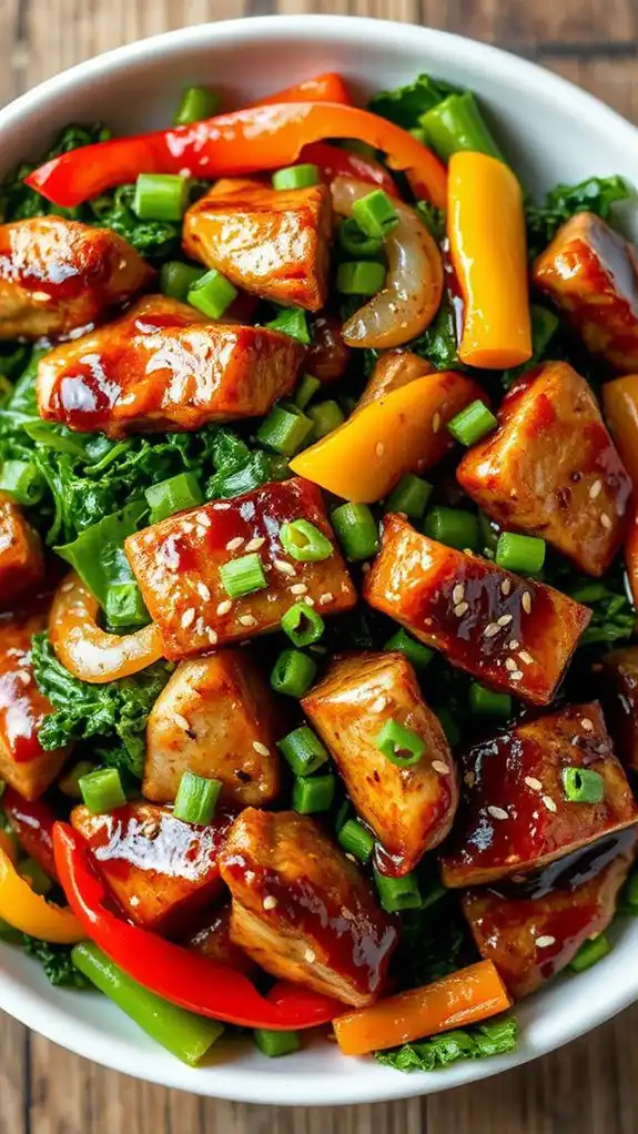 savory pork stir fry