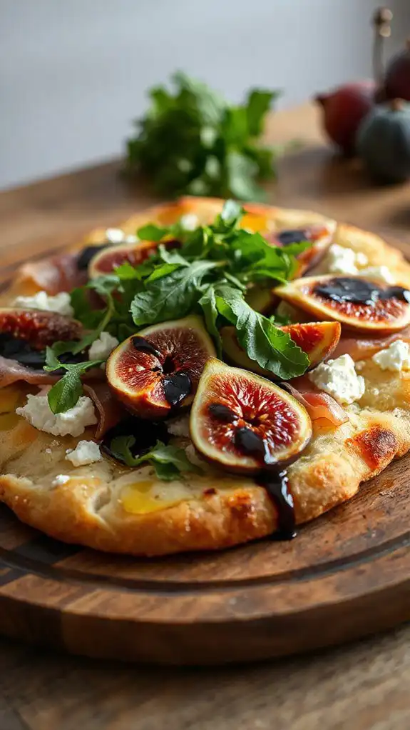 savory prosciutto fig flatbread