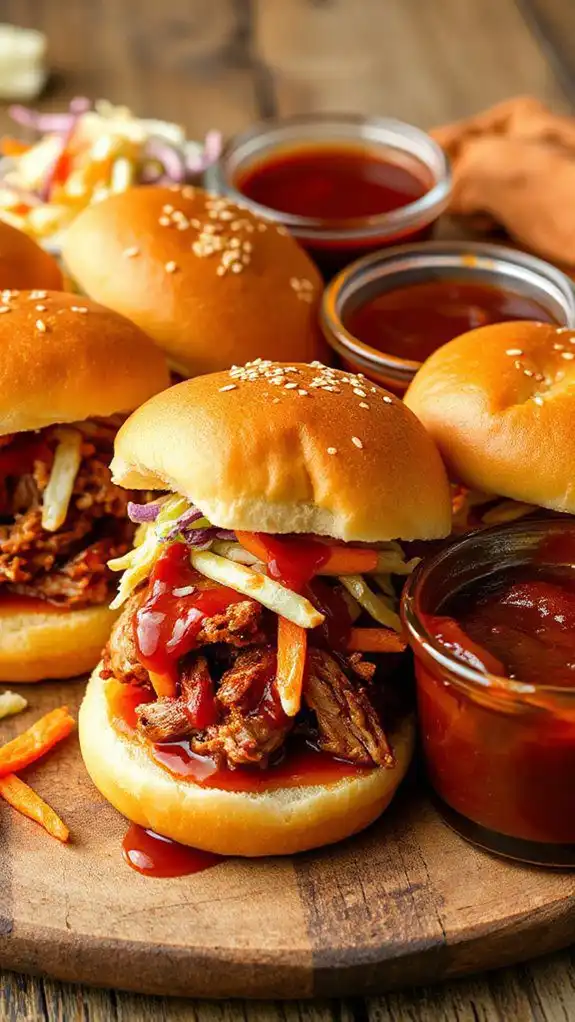 savory pulled pork sliders