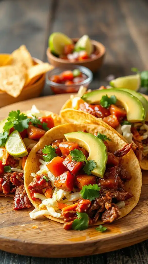 savory pulled pork tacos