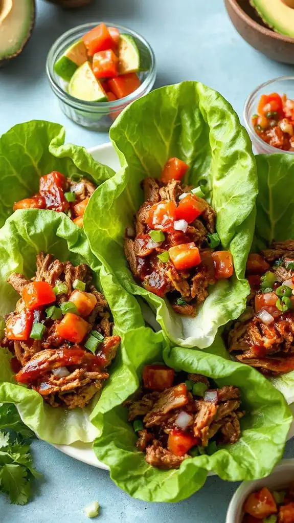 savory pulled pork wraps